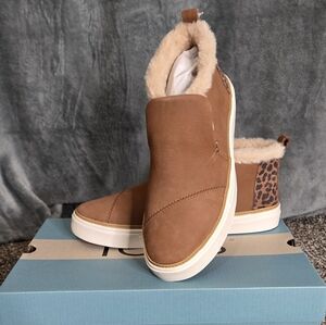 Toms Brown and Leopard Men's Sneakers